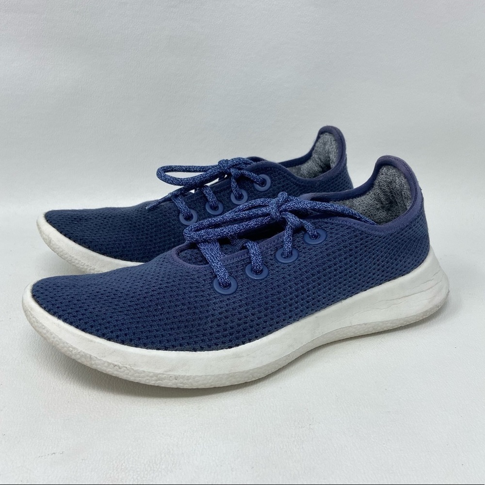Allbirds Womens Tree Runner Size 8 Blue Mesh Comfort Athletic Running Shoes TR